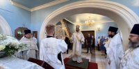В день отдания праздника Преображения Господня епископ Мефодий совершил Литургию в храме с.Федотовка - Альметьевская Епархия