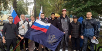 Сотрудники УФСИН России по Республике Хакасия и члены их семей приняли участие в городском велопробеге, посвященном Дню Государственного флага Российской Федерации - УФСИН