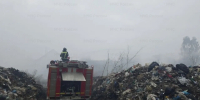 В Болхове горели сотни квадратов нелегальной свалки - OrelGrad.Ru
