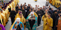 В Александро-Невском кафедральном соборе Нижнего Новгорода торжественно встретили ковчег с частицей мощей святителя Спиридона Тримифунтского - Вознесенский печерский мужской монастырь