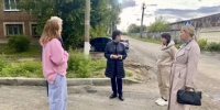 Заместитель Главы Светлана Аргунова провела плановый пеший обход в селе Рахманово Павлово-Посадского городского округа - Павлово-Посадский район