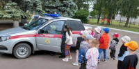 Росгвардейцы провели занятие по безопасности для воспитанников детского сада в Сухиничах - Росгвардия