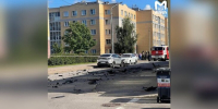 Автомобиль взорвался в центре Санкт-Петербурга - M24.Ru