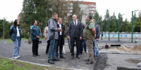 У школы № 28 в Череповце почти готова современная спортивная площадка - Региональное Агентство Новостей
