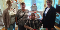 Чествование юбиляра в с. Петлино: 90 лет ветерану труда Михаилу Александровичу Молеву - Вадский муниципальный округ