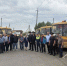 Сегодня проведена линейка готовности школьных автобусов к перевозкам детей. - Исилькульский район