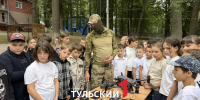 В Туле в лагере "Новая волна" показали пулемёт Калашникова - ТК Первый Тульский
