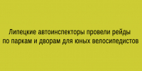 Автоинспекторы Липецка провели рейдовые мероприятия в парках и дворах — они были направлены на обеспечение безопасности юных велосипедистов - Народное слово