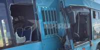 Полиция проверяет ДТП с двумя лазурными автобусами на Софийской улице - Комсомольская правда