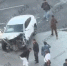Авто вылетело на тротуар в Зюзине после столкновения с другой машиной - M24.Ru