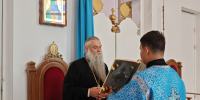 В канун праздника Успения Пресвятой Богородицы Преосвященнейший епископ Савва совершил всенощное бдение в Свято-Николаевском кафедральном соборе города Валуйки - Валуйская епархия