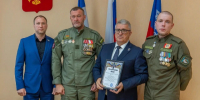 Рабочий визит в Саянск руководителя Ассоциации ветеранов СВО Иркутской области Евгения Казанцева и регионального представителя Союза добровольцев Донбасса Федора Садовникова - Администрация Саянска