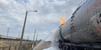 На севере Астраханской области продолжает гореть цистерна с сжиженным газом - Bloknot-Astrakhan.Ru