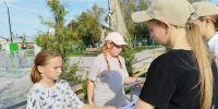 Аромашевские волонтеры провели акцию "Скоро в школу" - Aromashevo.Online