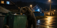 В ХМАО медведь кошмарит целый поселок: людей призывают не выходить на улицу. ВИДЕО - MegaTyumen.Ru