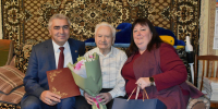 90-летний юбилей отмечает Николай Георгиевич Воробьев - Камско-Устьинский район