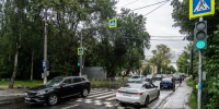 Дождь и плотный трафик: Минтранс Подмосковья просит водителей и пешеходов быть внимательнее - Правительство Московской области