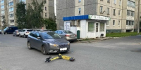 последствия столкновения авто и самоката - Петрозаводск говорит
