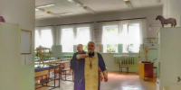 Протоиерей Петр Губогло, клирик Иверского храма освятил учебные заведения города Орла,27 августа 2026 года - Орловская и Ливенская епархия