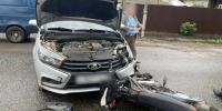 35-летний мотоциклист пострадал в ДТП в Ижевске - Комсомольская Правда