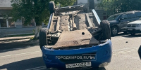 Появились подробности ДТП с опрокинувшейся иномаркой в центре Кирова - Город Киров