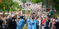 Праздничное богослужение в канун Успения Пресвятой Богородицы - Псково-Печерский Монастырь