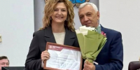 Екатерина Самарина и депутат ГС  Владимир Михайлов - Газета Огни Енисея