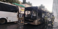 В Кировском районе Самары потушили автобус - SamaraGIS.Ru