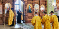 Всенощное бдение в канун Недели 13-й по Пятидесятнице в Вознесенском кафедральном соборе города Касимова - Касимовская епархия