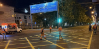 На Красном проспекте в Новосибирске появилась «вафельная» разметка для борьбы с заторами - Сиб.фм