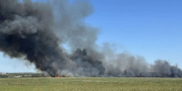 Природный пожар возник в Анапе на площади около 10 гектаров - M24.Ru