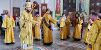 Божественная литургия в Вознесенском кафедральном соборе города Касимова в Неделю 13-ю по Пятидесятнице - Касимовская епархия