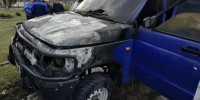 Jeep Cherokee сгорел на воронежском участке М-4 «Дон» - ГТРК Воронеж