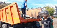 Субботник в Железнодорожном округе. - Город Курск