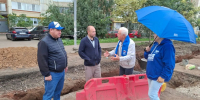 В Альметьевске партийный десант оценил ход дорожно-ремонтных работ на улице Бигаш - Единая Россия