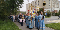30 августа, в день 455-летия преставления святого преподобного Феодорита Кольского, в Коле состоялся крестный ход, собравший более 200 человек. - Кольский район