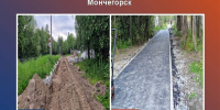 Еще один тротуар приведен в порядок - Город Мончегорск