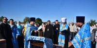 В посёлке Экспериментальный заложили камень в основание храма-часовни - Газета Оренбуржье