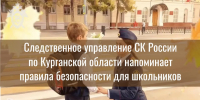 Следственное управление СК России по Курганской области напоминает правила безопасности для школьников! - Следственный комитет