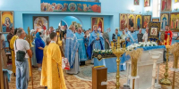 В храме Успения Божией Матери села Пелагиада отпраздновали престольный день - Епархия