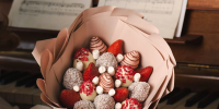 Букет из клубники в шоколаде - вкусный подарок вместо цветов - berrypresent.ru