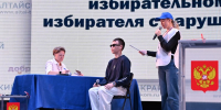 Процесс помощи волонтеров разобрали на модельном избирательном участке I регионального форума «Волонтеры на выборах. Алтайский край» - Избирательная комиссия