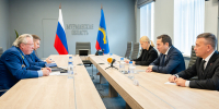 Губернатору Андрею Чибису представили нового Мурманского транспортного прокурора Эльдара Мейбуллаева - Министерство информационной политики