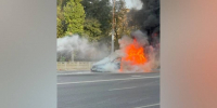 В Воронеже на остановке «Улица Некрасова» днем 31 августа сгорела иномарка: видео - РИА Воронеж