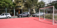 В Астрахани готовится к открытию спортивная площадка на улице Краснодарской - Администрация города