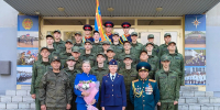 Сотрудники СК России по Кузбассу приняли участие в торжественной линейке ко Дню знаний в кадетской школе-интернате МЧС - СУ СК РФ