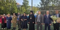 Епископ Вениамин принял участие в торжественной церемонии по случаю начала учебного года в школе №151 Красногвардейского района - Свято-Троицкая Александро-Невская Лавра