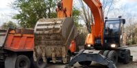 Экскаватор. Работы на водозаборе - Газета Бийский рабочий