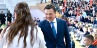 Андрей Воробьев поздравил учеников и педагогов гимназии им. Примакова с началом учебного года - Правительство Московской области