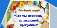 Весёлый опрос «Что ты помнишь по школьной программе?» - Детская библиотека имени В.М. Величкиной